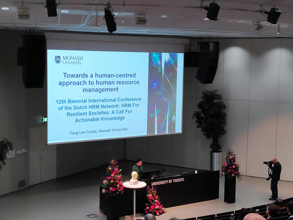 Fang Lee Cooke making the important plea for a more human-centered approach to HRM research at the #dutchhrmnetwork2022 conference <a href="/UTwente/">University of Twente (inactive)</a>