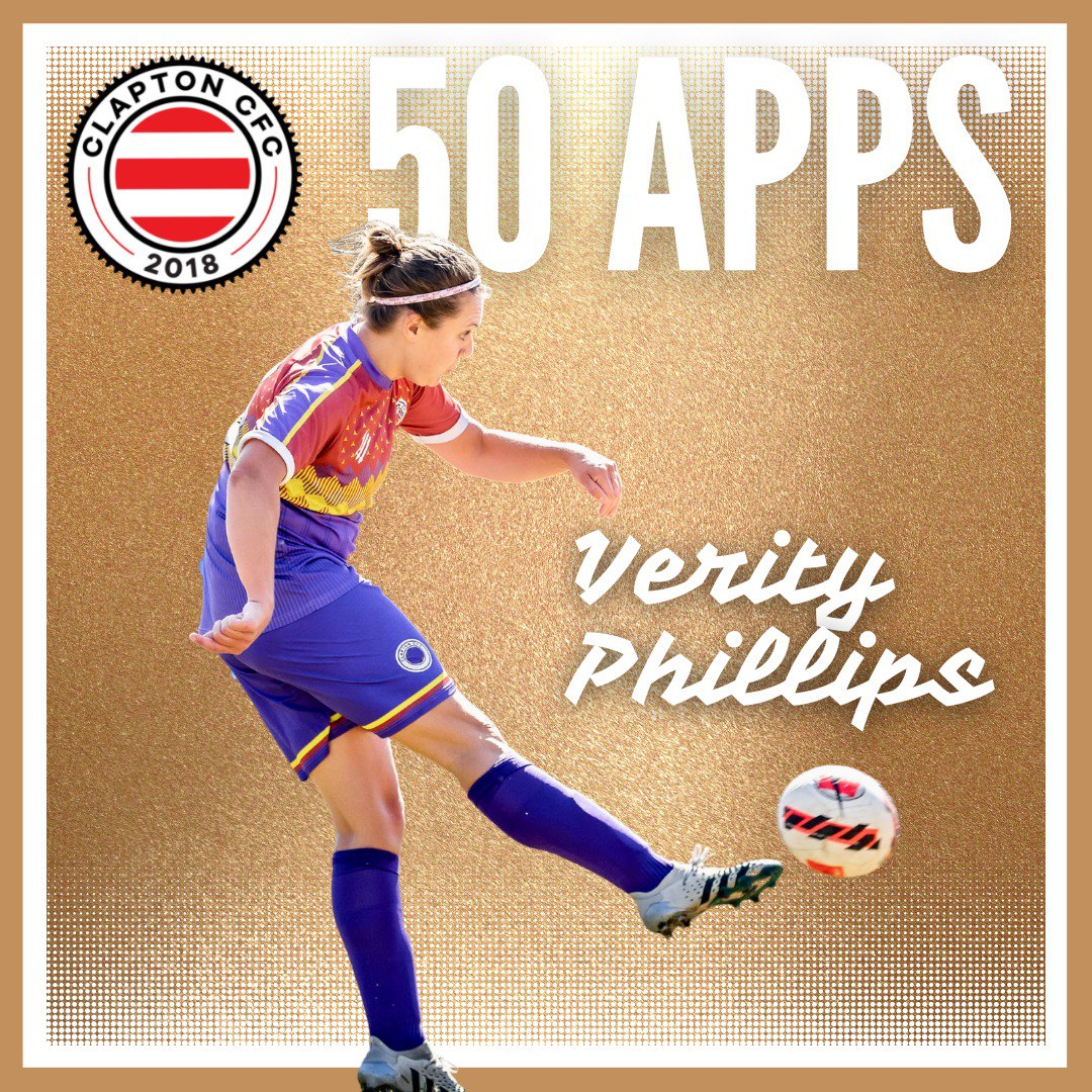 Verity Phillips playing for Clapton CFC