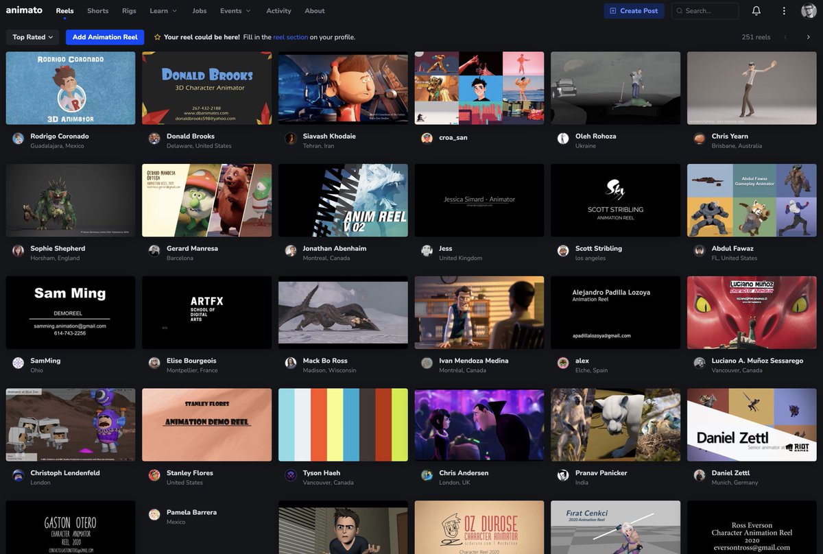 AnimatoHQ's tweet image. Hey animators! 👋 This is anima.to, a tribute to the animation community. Come aboard!

#animation #2danimation #3danimation #traditionalanimation #prettymuchanythingthatmoves