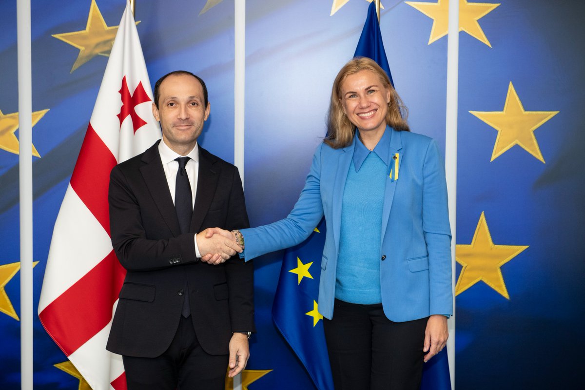 I met today with Georgian delegation led by Levan Davitashvili, the Vice PM &amp; Minister of Economy &amp; Sustainable Development of #Georgia.

Discussing 🇪🇺-🇬🇪cooperation in #energy⚡️, the challenging global context &amp; continued efforts of energy reforms in Georgia.