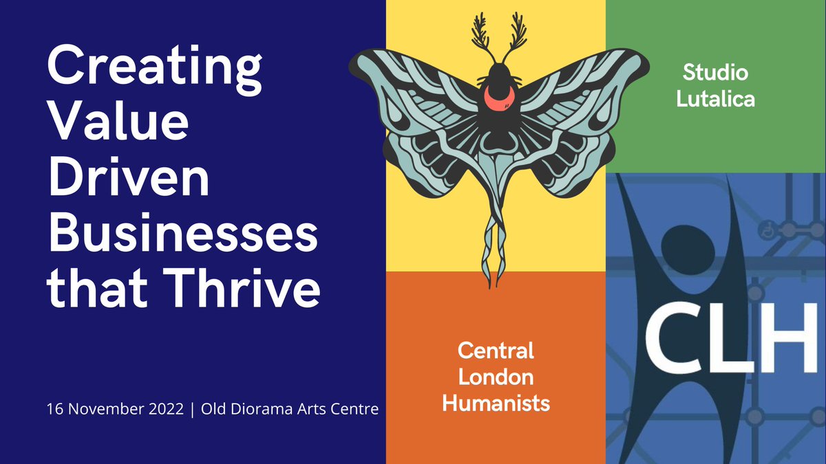 Humanising Work: Creating Value Driven Businesses that Thrive with @studiolutalica Sign up on bit.ly/3hrTmnH #humanism #secularism #lgbtq #feminism #businesssuccess #futureofwork