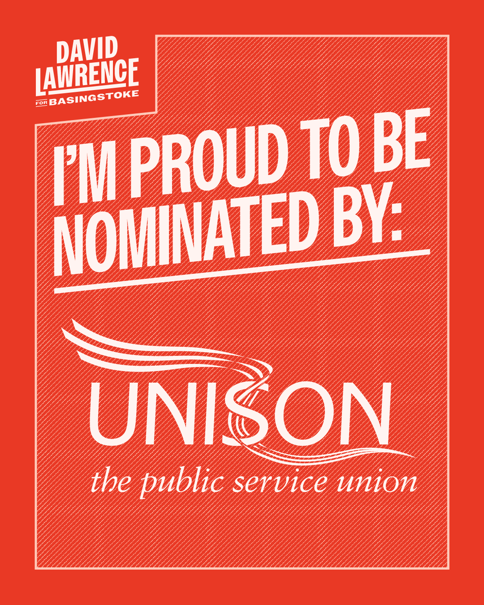 dc_lawrence's tweet photo. I'm delighted to nominated by UNISON!

Basingstoke's health workers have been neglected by the Tories: a fantasy hospital that was never built, GP practices sold to US firms &amp; years of underinvestment.

I'll work with @UNISONSE to fight for the public services our town deserves. https://t.co/7viW3voeUT