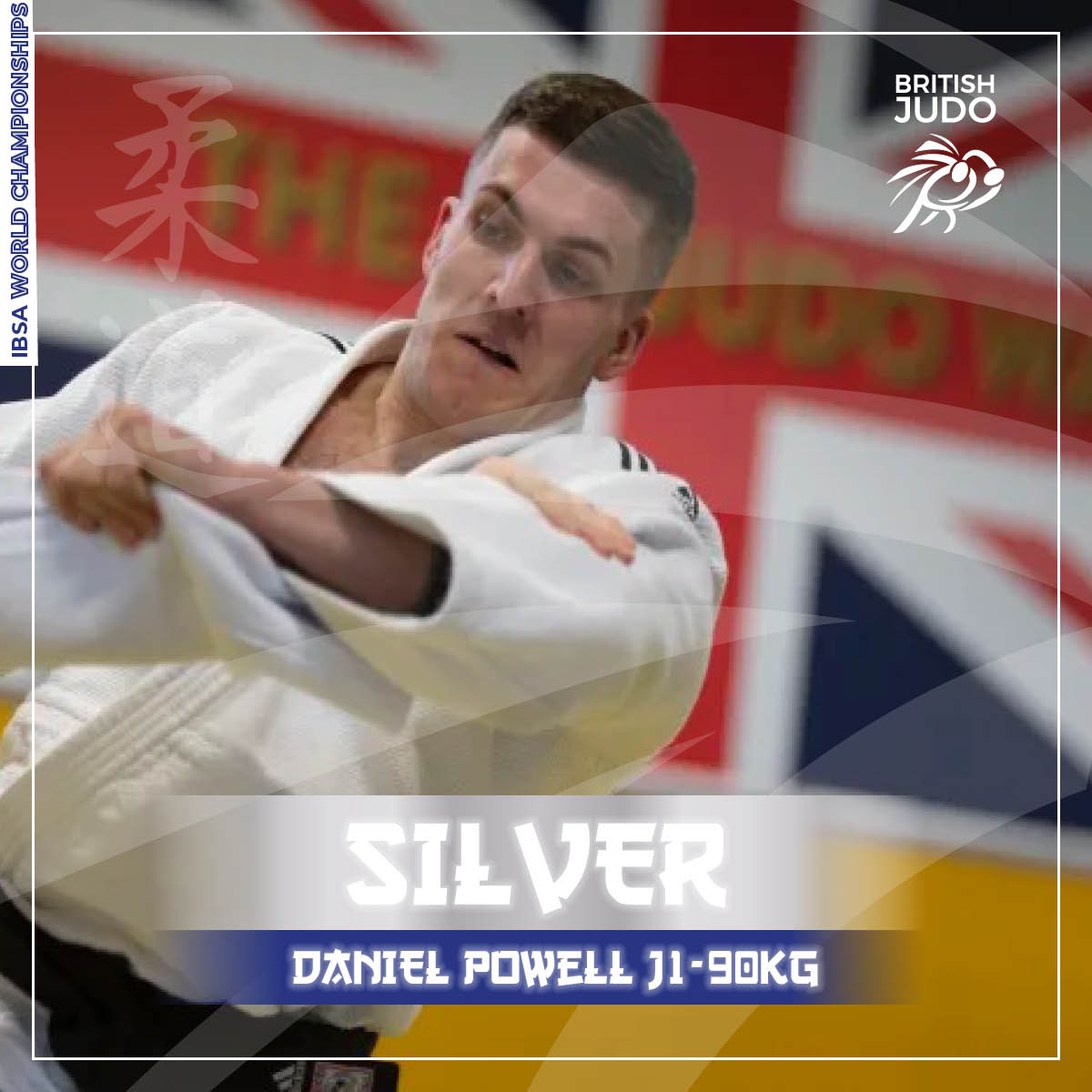 BritishJudo's tweet image. It's 🥈 for Daniel Powell at the @IBSAJudo World Championships

#JudoIBSAWorlds