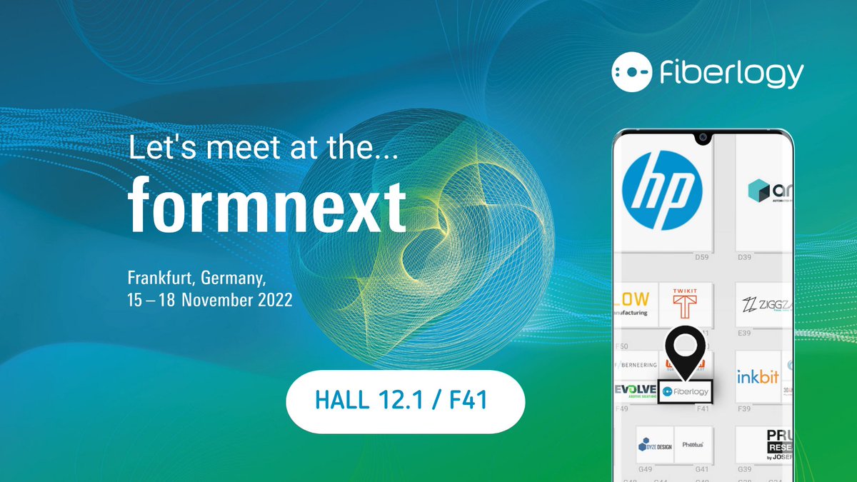 #FormNext2022 will be a great opportunity to meet the 3D printing community, exchange ideas and conduct many interesting conversations. We hope you will join us in Frankfurt next week. Our stand F41 can be found in hall 12.1. See you on #FormNext!