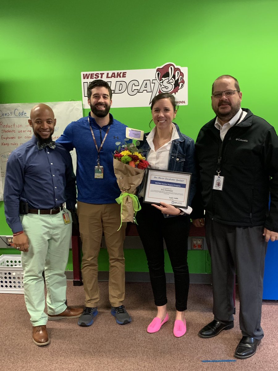 Surprising one of our NEW Mentor Coordinators <a href="/MrsKleimeyer/">Erin Kleimeyer</a>! Erin is off to an AMAZING start as MC! We appreciate all that she is doing to support BTs and mentors @WLMS_Wildcats <a href="/jenniferrolet/">Jennifer Ouellette</a> @mszeto_1 @sddteach @frescolnrob <a href="/gggstidham/">Cheryl Stidham</a> <a href="/MarcTheEdukator/">Marcus Saunders</a>