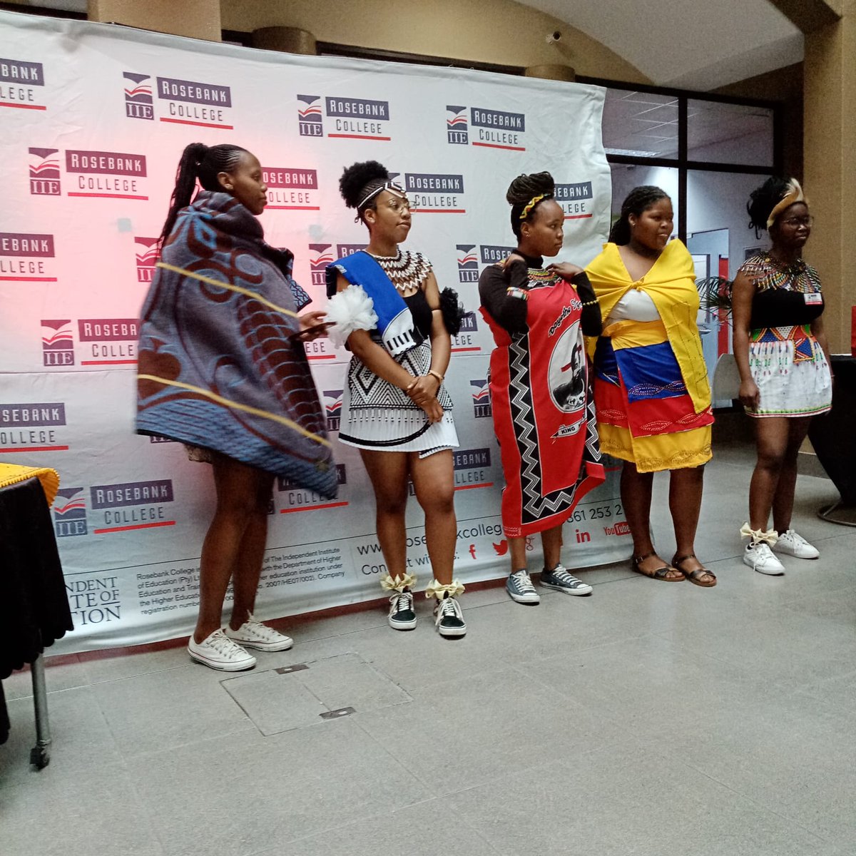 MasiloMabuza's tweet photo. The top five for best dressed attire and the winner was Thulisile Mkhize.
#heritagedayatrosebankcollege https://t.co/flCOLymx3t