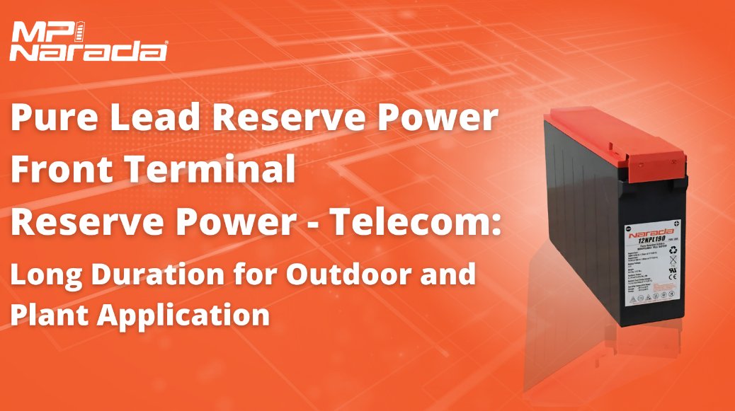 The Narada Telecom Pure Lead range of #VRLA batteries are well suited to provide battery backup in outdoor application long duration or outside plant application. All Narada Telecom series batteries use TPPL-CCPP plate technology and patented post-design. mpinarada.com/pure-lead-rese…