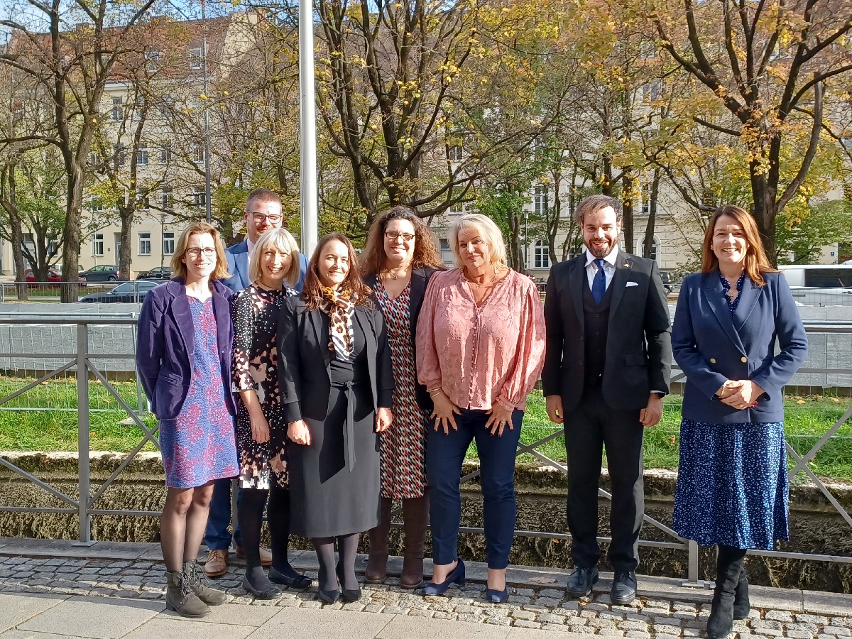 jillgallard's tweet photo. Great to see a North-East delegation arrive in Munich to exchange best practice on the transition away from the combustion engine with the Bavarian government and in a workshop in Ingolstadt. The North-East delivered skilled workers for electric vehicles #moreandbetterjobs. https://t.co/UwhlMBGnMA