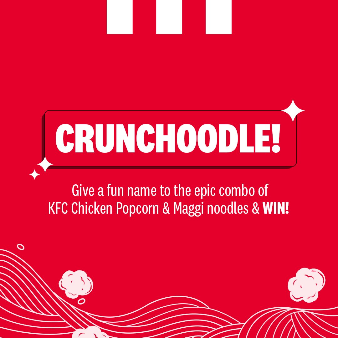 Y’all have heard Brangelina &amp; Bennifer. Now, just crunch it up for the best combination ever! Coolest names win BIG! So, get naming! 💪

#contestalert #contestalertindia #freefood #food #KFC #KFCIndia