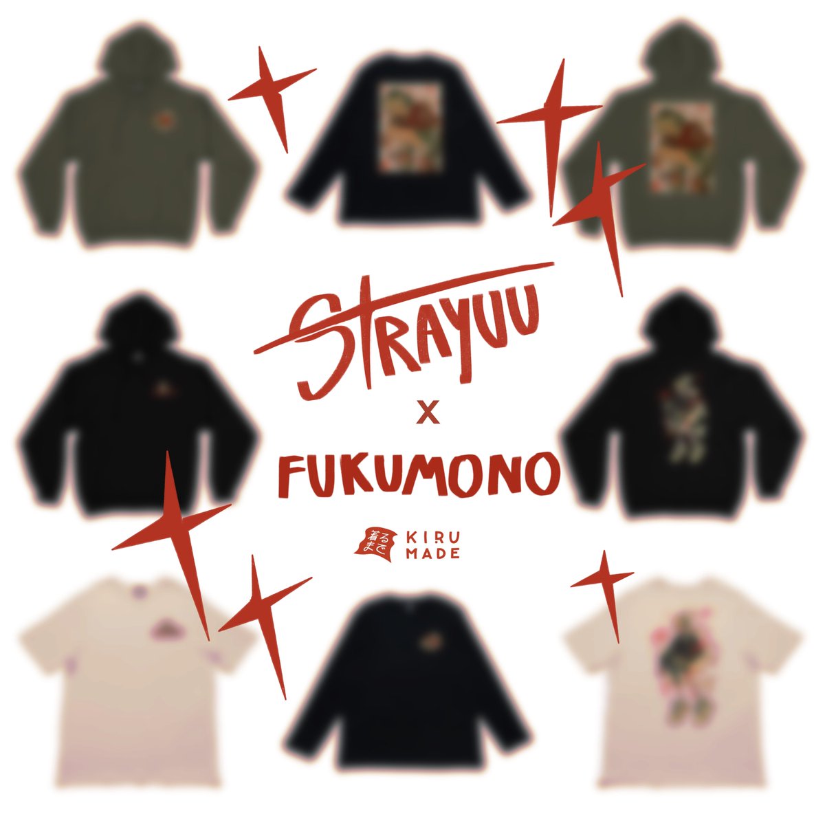 FUKUMONO X STRAYUU
apparel collection drop -> Nov.10 @ 8am utc-8 🍁 
