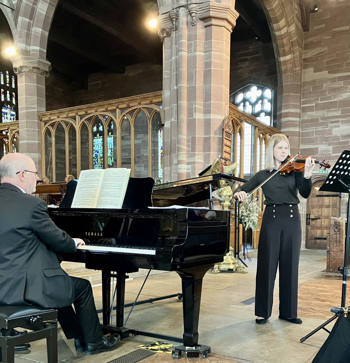 SECMusicSchool's tweet photo. Tremendous performances from our three Music Scholars at All Saint’s today. Thank you to the lovely audience and Mr Benham for organising the concert and amazing accompaniment! https://t.co/tEKLXirPHN