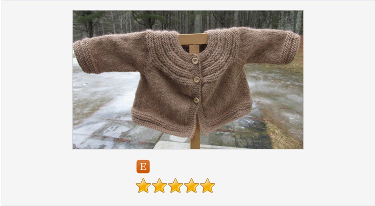 Fawn Alpaca Baby Sweater - Etsy #handknit #handmade #alpacababysweater #babysweater #kingstonalpacaknits #knittingtwitter 
etsy.com/KingstonAlpaca…