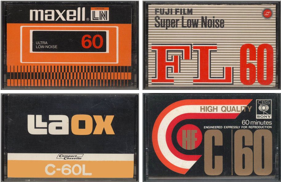 An extraordinary collection of old Japanese cassette card inserts. Huge. tapefan.exblog.jp