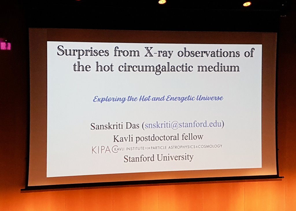 AthenaConf2022's tweet photo. We are starting this third session with a remote contribution from Sanskriti Das on the Surprises from X-ray observations of the hot circumgalactic medium #Athena2022 https://t.co/Tz4OEN3kWJ