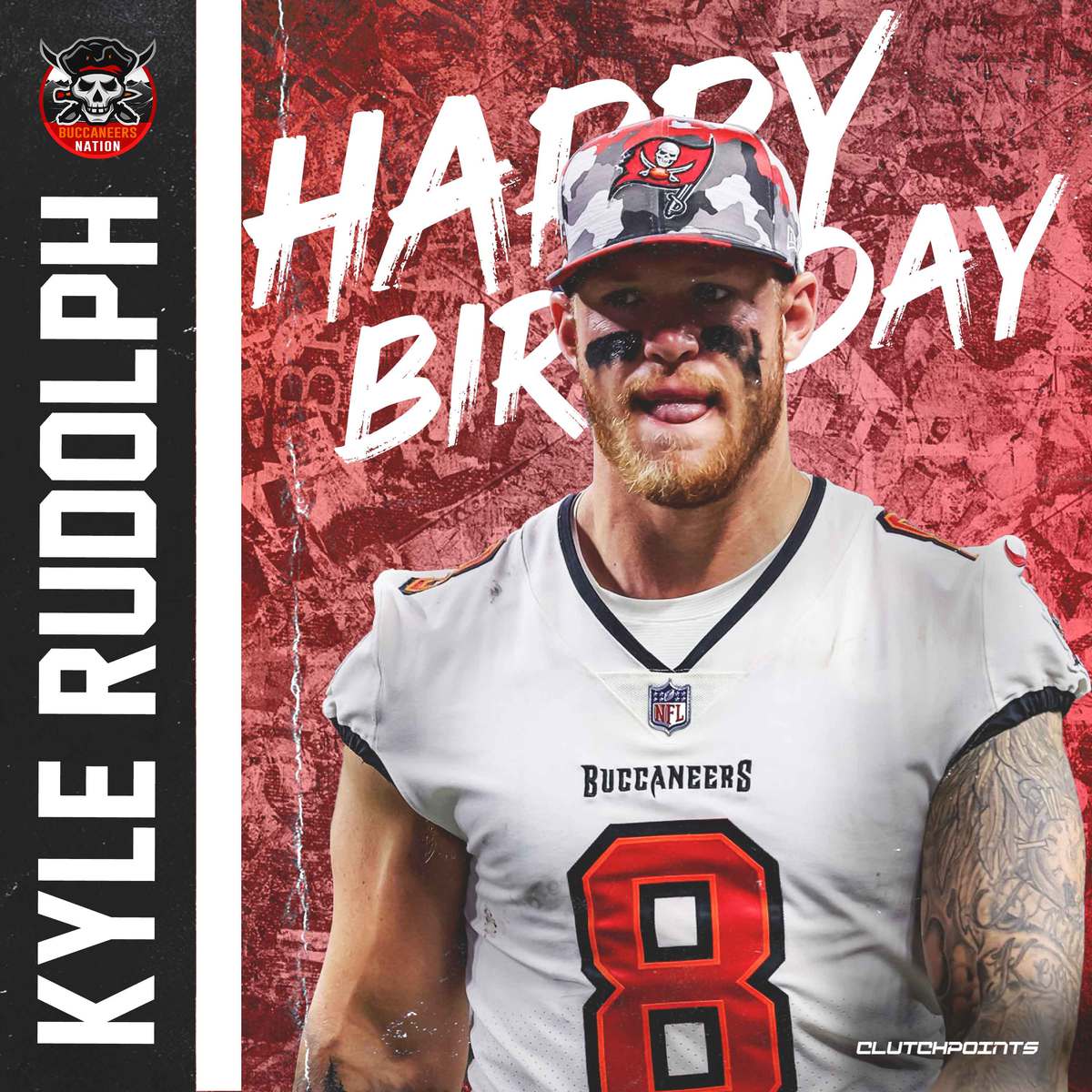 Bucs Nation, join us in wishing Kyle Rudolph a happy 33rd birthday 