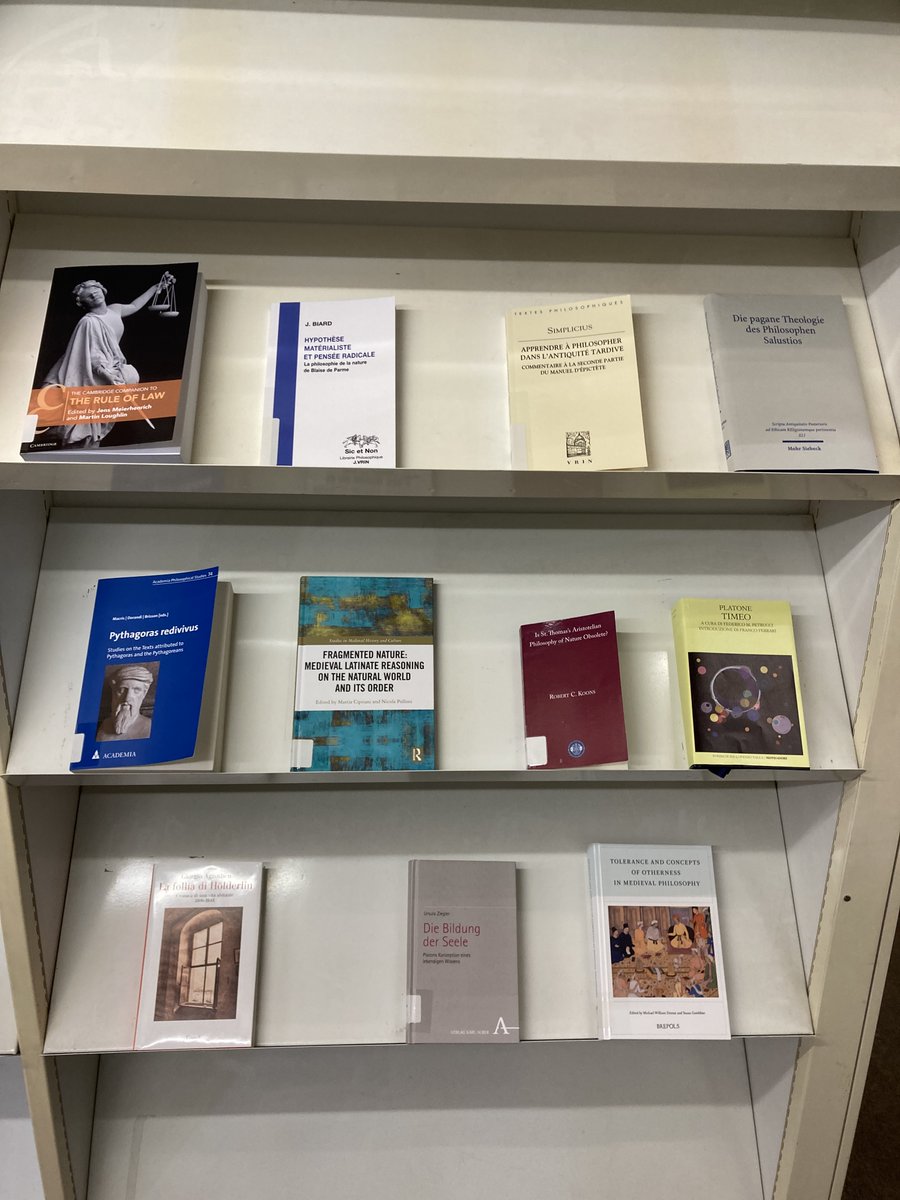 jabgreig's tweet image. In this week&apos;s (belated) #leuvenPhilosophy #newLibraryBooks series: more medievals, more Thomist/science-wrangling, more Plato, more phenomenals, and more Dutch.