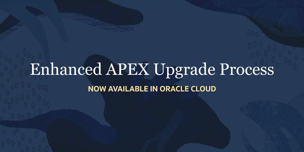 OracleAPEX's tweet image. 💡 Enhanced Oracle APEX Upgrade Process in Oracle Cloud.

Read our latest blog post on how you can enjoy greater flexibility and control over your APEX 22.2 upgrades!

🌏 blogs.oracle.com/apex/post/enha…

#orclAPEX #LowCode #APEXService #AutonomousDatabase