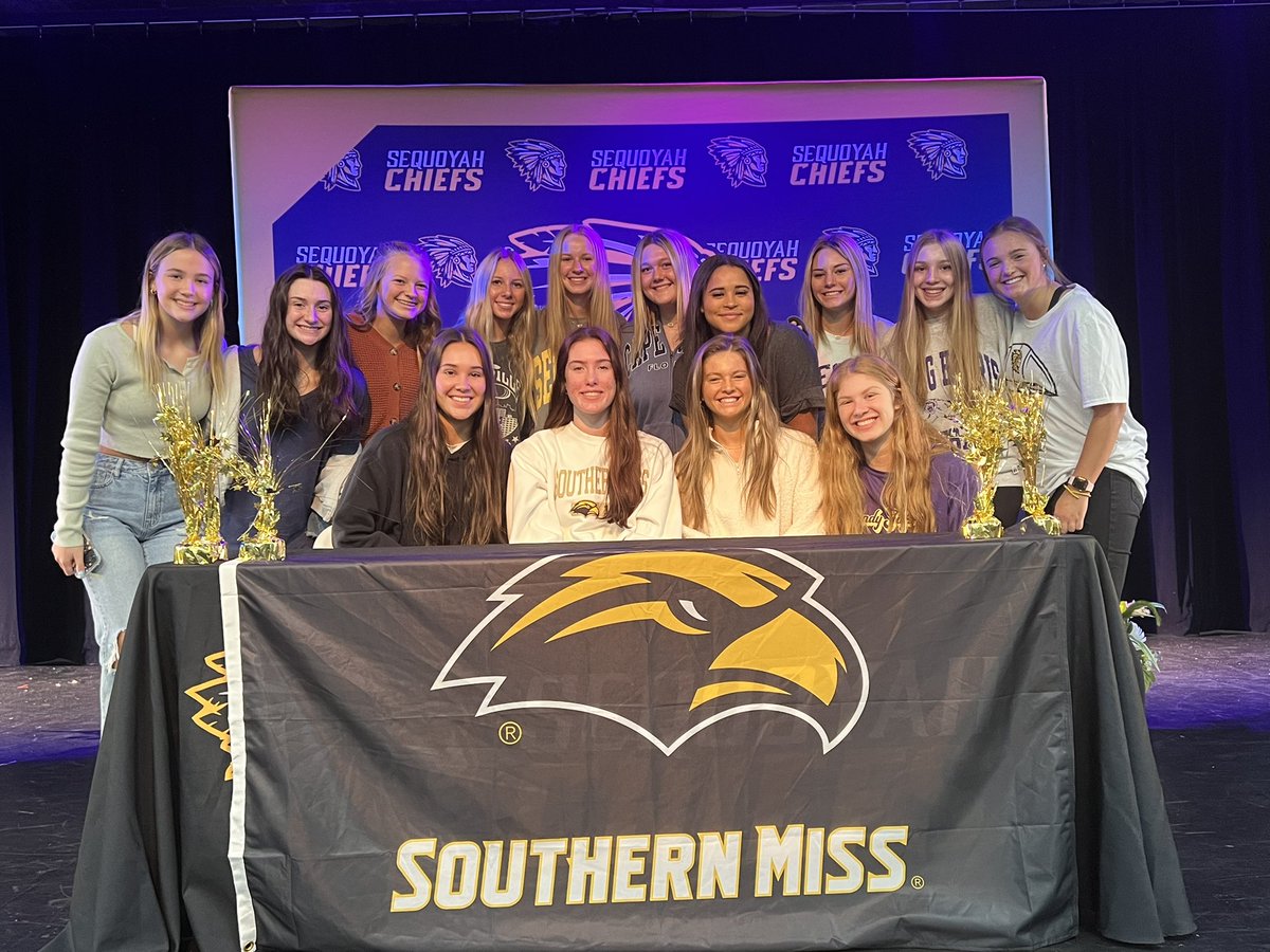 Congratulations to our senior <a href="/Basketball_elle/">ELLE Blatchford</a> on signing her NLI to play basketball <a href="/SouthernMissWBB/">Southern Miss Women's Basketball</a> next season. We are so proud of you! 🖤💛🏀