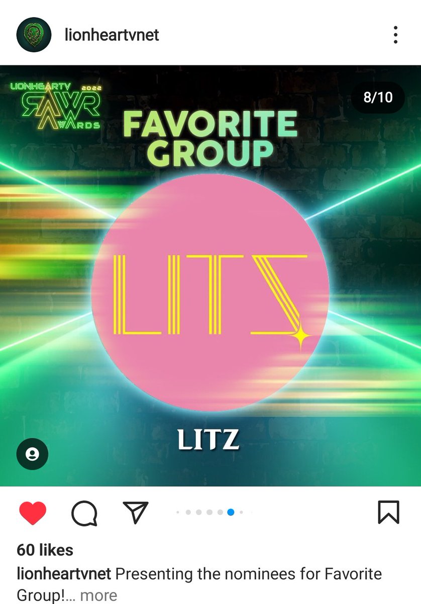 WEAREGLITZ's tweet photo. Hi GLITZ! @official_litz had been nominated as Favorite Group in @LionhearTVNet RAWR Awards 2022. Kindly cast in your online votes for our girls. 

Congratulations LITZ! ✨

https://t.co/oPbPai4uAh https://t.co/Qyma8aCg6w