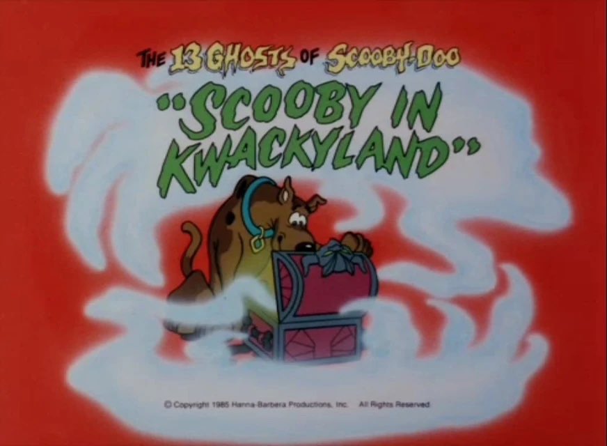 ScoobyandCam's tweet photo. Happy 37th Anniversary to “Scooby in Kwackyland”. This is episode 10, season 1 of “The 13 Ghosts of Scooby-Doo!”. This episode aired on November 9th, 1985 on ABC.
#ScoobyDoo #13GhostsofScoobyDoo #Daphne #FlimFlam #ScrappyDoo #Shaggy #VincentVanGhoul #ChestofDemons #RedVan https://t.co/5YsTkFoXLa