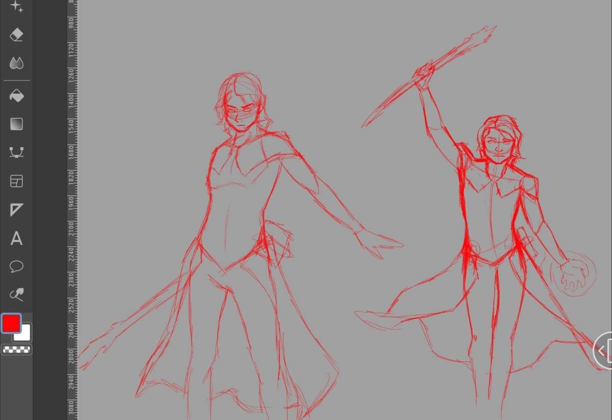 __XeroArts's tweet photo. Trying to design an androgynous wizard theyby. I think I've got something coming. 

#ArtistOnTwitter #DnDcharacter #CaoE https://t.co/zEPeTpQXlI