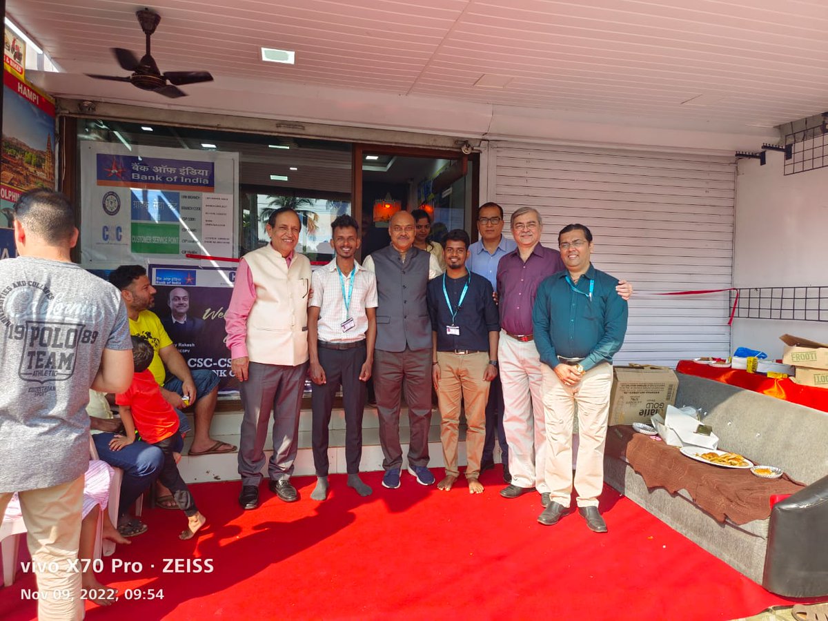 Today our CSC SPV MD Sh. <a href="/sanjaykrakesh/">Sanjay K Rakesh</a> Sir and ZM BOI Goa Zone Sh PTSSN Sharma inaugurated 20 BCs points in Goa.
#BCInauguration #BOI #CSC
#DigitalIndia #RuralEmpowerment 
#womenempowerment