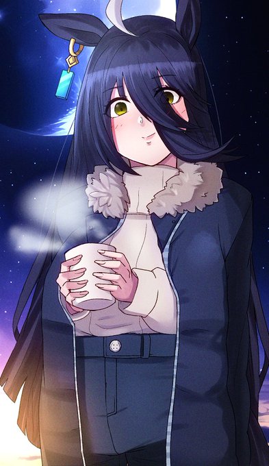 マンハッタンカフェと夜景

#ウマ娘 
#マンハッタンカフェ 