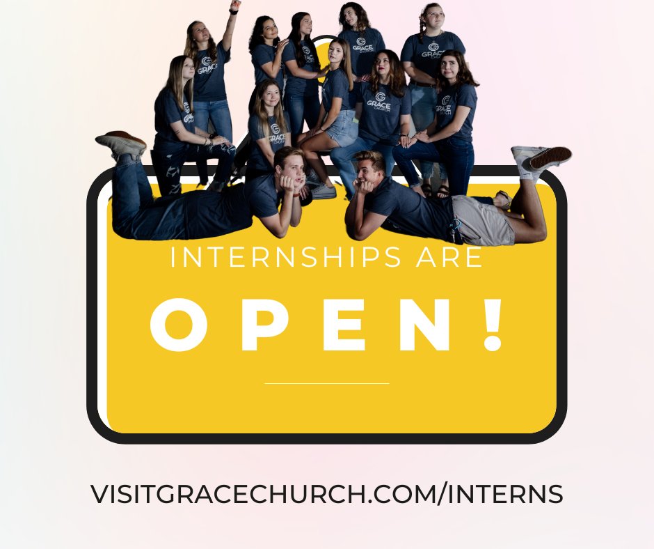 "This is the best internship I have ever been a part of, and I would 100% recommend it to anyone who is looking to work in ministry!"

You can join the team at:
Visitgracechurch.com/interns