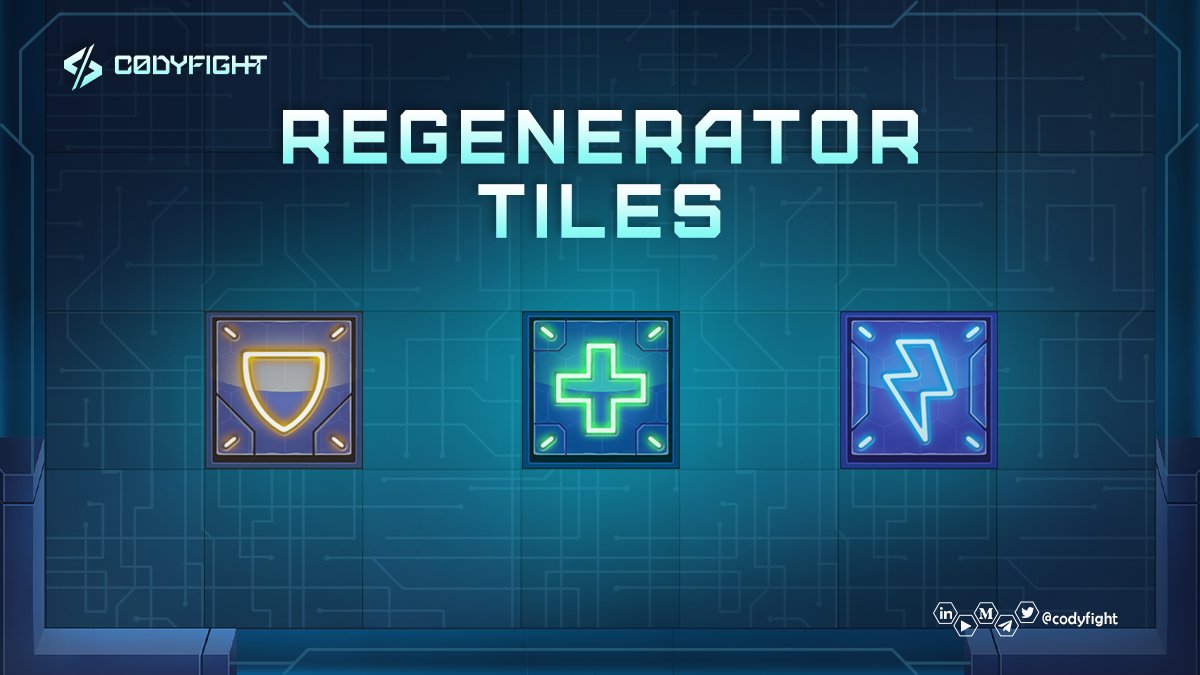 codyfight's tweet photo. Want to step up your game in the battle? 😉

Codyfight introduces… ✨ Regenerator tiles ✨

Boost that armor and HP 🔋 and get back on track to slay that despicable enemy 😈

Ps: Special regenerator tiles are approved by the one and only Legendary Llama 💅

#Metaverse #NFT $CTOK https://t.co/8ENTPOhzSA