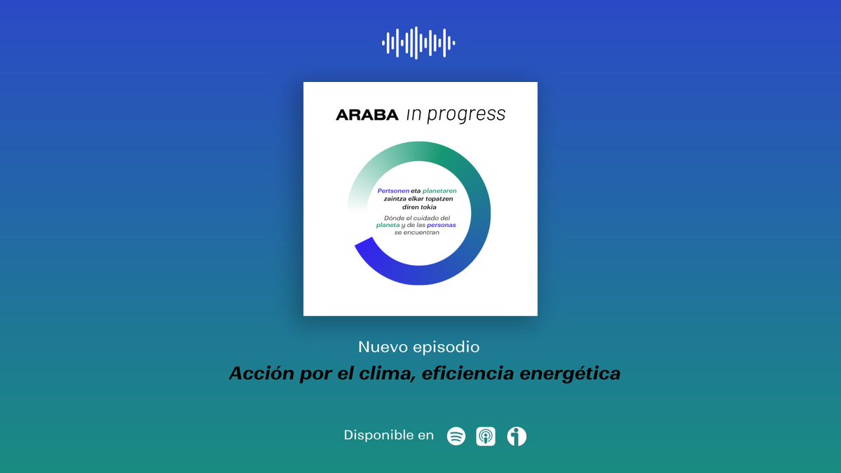 Araba's tweet photo. ¡Ya ha salido el siguiente capítulo del podcast de #ArabaInProgress!

En este caso el tema a tratar es la eficiencia energética, y se pueden escuchar las aportaciones de Josean Galera, @elmanyana y @frcarr. 

Ivoox: https://t.co/6vEq9WOPmv 
Spotify: https://t.co/jgQ9VbGSba https://t.co/gqMfGZ2V1r