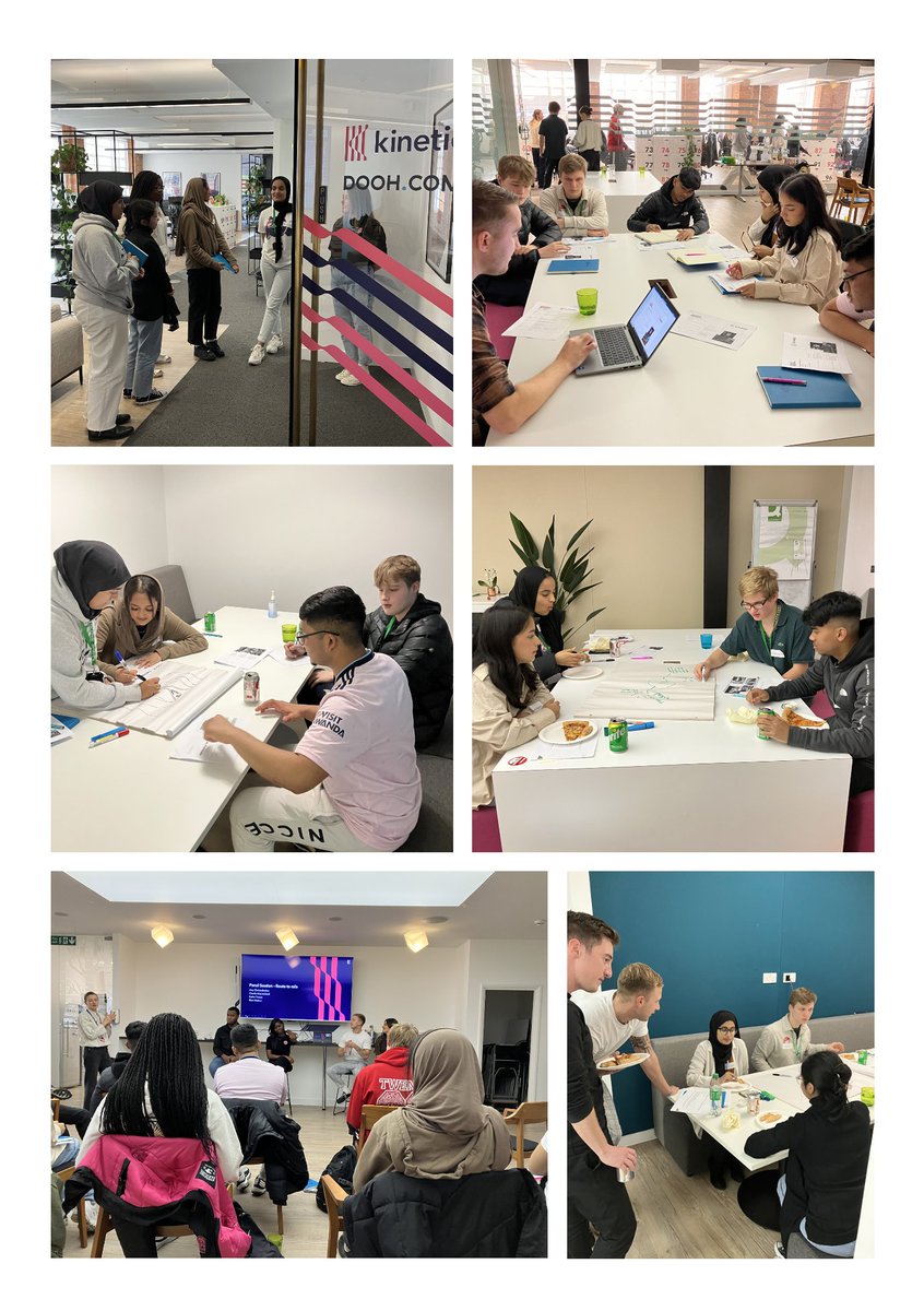 Big thanks to staff at the Kinetic Advertising Agency <a href="/kineticwwUK/">Kinetic UK</a>, for welcoming our Sixth Form Media students as part of national #AdvertisingUnlocked Day.