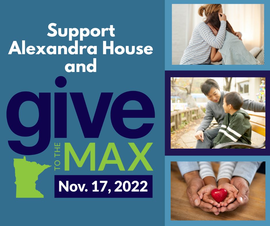 Thursday, Nov 17, is a 'giving holiday' - Give to the Max Day! It is a statewide outpouring of support for thousands of nonprofits and schools across MN. Donate between now and Nov 17 to double the impact of your gift!  #GTMD22 
Give today at ow.ly/6iw750LtTFb