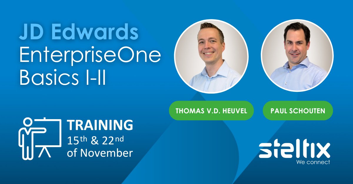 📣 Calling all <a href="/OracleJDEdwards/">Oracle JD Edwards</a> newbies! 

We have set up a unique 2-day course starting next week for new JD Edwards Key Users to understand the concepts of EnterpriseOne.

📍Location: Steltix Office in Utrecht, Netherlands 🇳🇱

Save your spot today👇🏽
steltix.com/steltix-events…