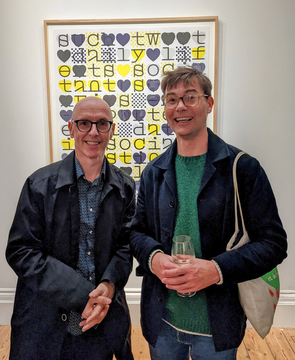 microartsgroup's tweet photo. #markwebster #geoffdavisuk #verse_works #hypertype #London great exhibition opening in Cromwell Place South Kensington London https://t.co/xaOOiXRh9e