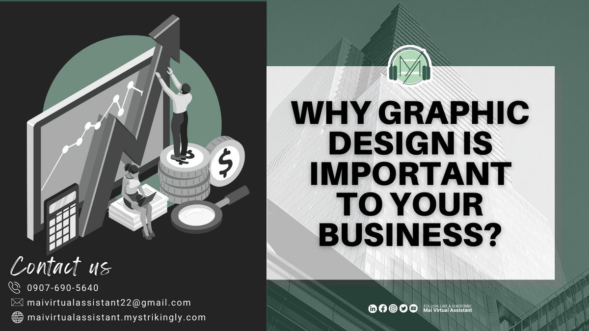 maivrtlassstnt's tweet photo. 𝙈𝙖𝙧𝙠𝙚𝙩𝙞𝙣𝙜 𝙏𝙞𝙥𝙨!💡

📈Graphic design is all about telling your brand's distinctive story to your current and future customers. Want more information? Read here https://t.co/oL6PfgFJ9h.

 Need help? 🔗Visit us at https://t.co/24FaykZuxM
#maivirtualassistant https://t.co/TJUOXNAz7h