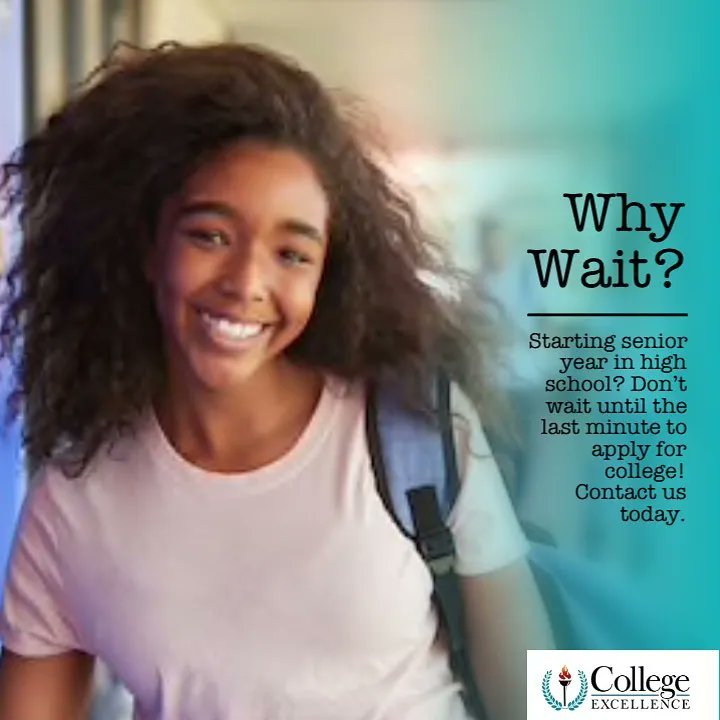 collegeexcell's tweet photo. Don’t wait until the last minute to apply for college! Contact us today to get on the right track.
.
.
#senioryear#senioritis#collegebound#collegeexcellence #collegeprep#sats#highscores#yourfuture#goals#successfulstudents#scholarships#checkusoutonline#collegelife#letusassistyou https://t.co/BgJ9zF2Zkp
