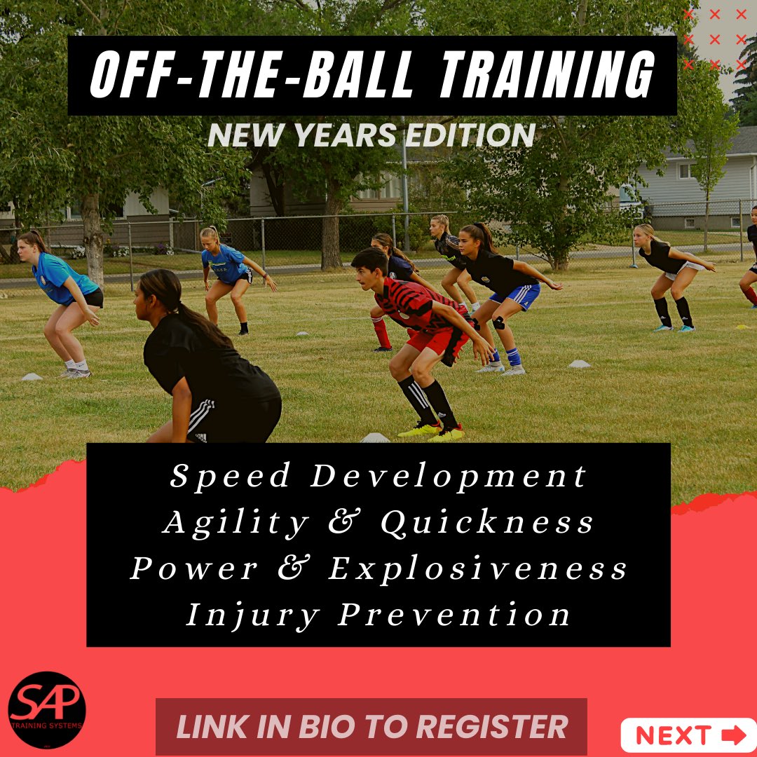SAPTrainingSys's tweet photo. 🔥 We’re excited to introduce our 2-Day Elite Training Camp this December 30th &amp; 31st!

‼️ Females aged 12-14 and 15 &amp; up at commonwealth indoor turf, Edmonton, Alberta! 

⚽️ Individual skill development with games and match play. 

💪🏻 SAQ training. 

✍️ Link in bio to register! https://t.co/CPsytT0FNr
