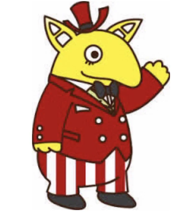 Katamachi-kun, a well-dressed yet drowsy yellow tapir, is the mascot of Katamachi Shopping Street in Kanazawa City. 