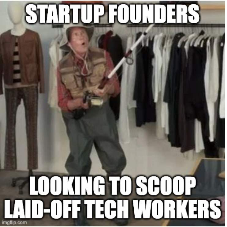 G_Dluca's tweet photo. 🌊Lay-off wave. Can be an opportunity for tech startups? 

Between job cuts (@Twitter, @lyft, @Snapchat, @Apple, @Meta - coming soon) and frozen hirings (@amazon), tech startups are chasing the opportunity to hire valuable resources.

#techlayoffs https://t.co/XEcPeBsC5x