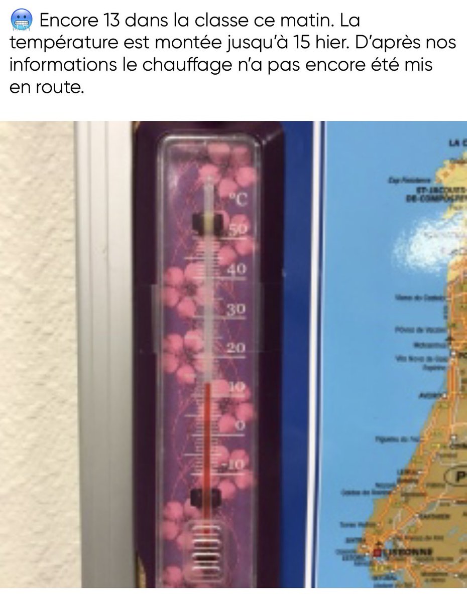 Apprendre que sa fille passe une journée à 13 degrés dans sa classe à <a href="/Issylesmoul/">Ville d'Issy-les-Moulineaux</a>… Ça vous semble normal ? <a href="/education_gouv/">Ministère Éducation nationale</a>