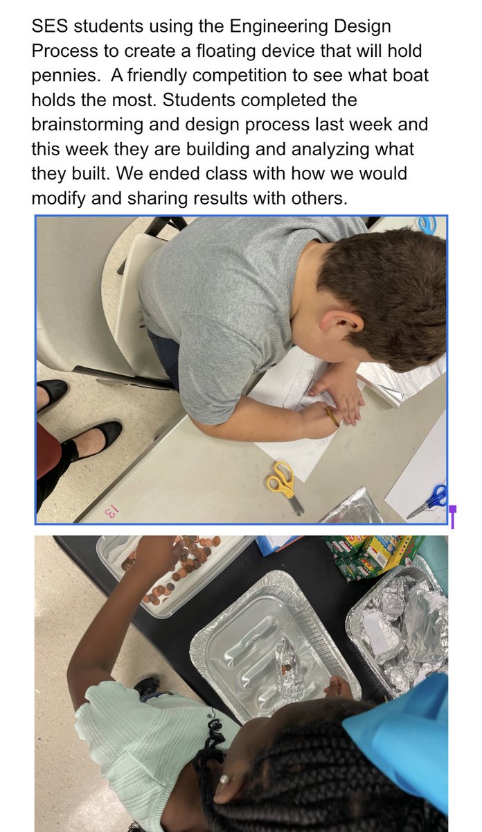 ALEXCITYCTE's tweet photo. Ms Waldrop’s classes celebrated National STEAM day studying buoyancy! #NationalSTEAMDay #cteisstem @BRmeganreece @MrsMEWalker @AlexanderCityS1 @alexcityoutlook @jimmyhull_CTE @egmackey https://t.co/pmXiMFLLZG