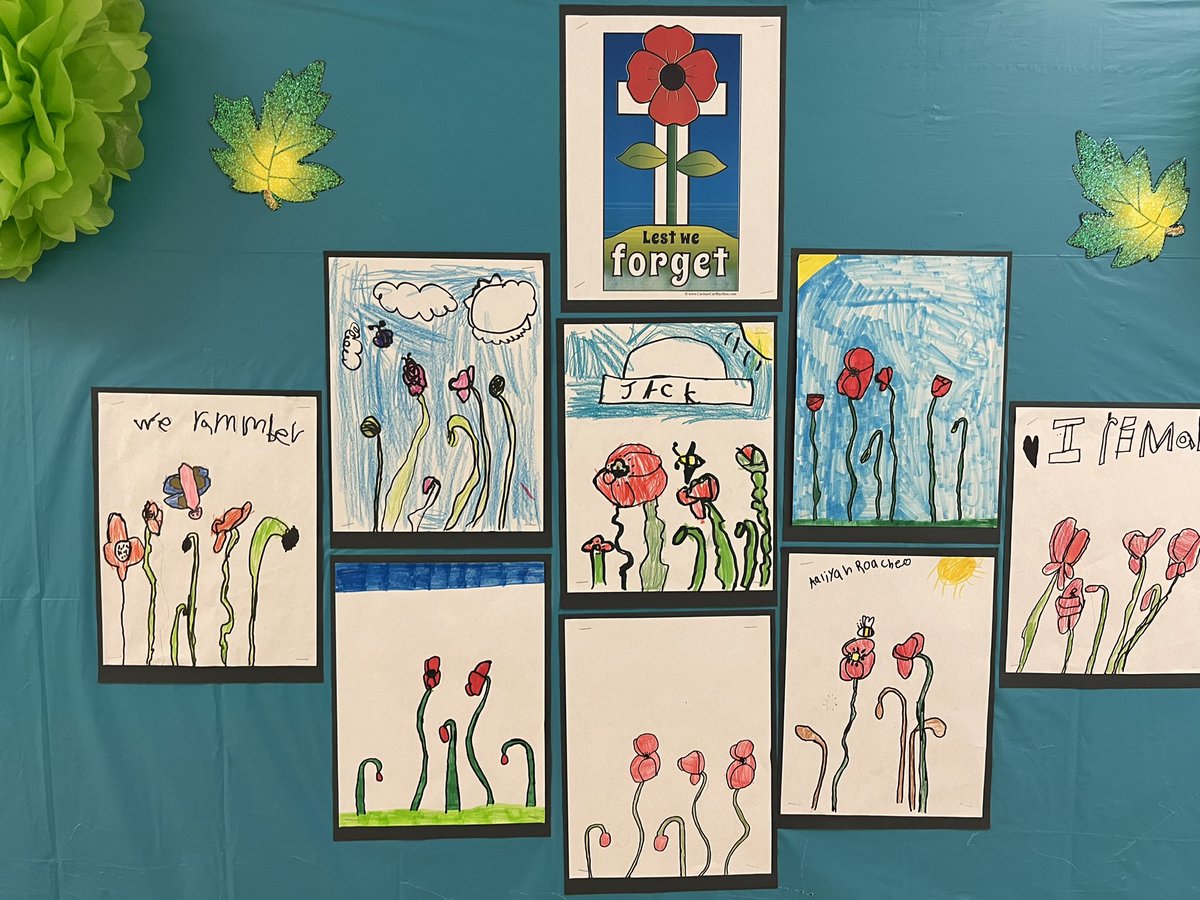 MQWSchool's tweet photo. A great day in Ms Kent’s Grade 3 class….remembering all the soldiers and saying Thank you!❤️❤️❤️❤️#gradethree https://t.co/qPHZq6Gi0X