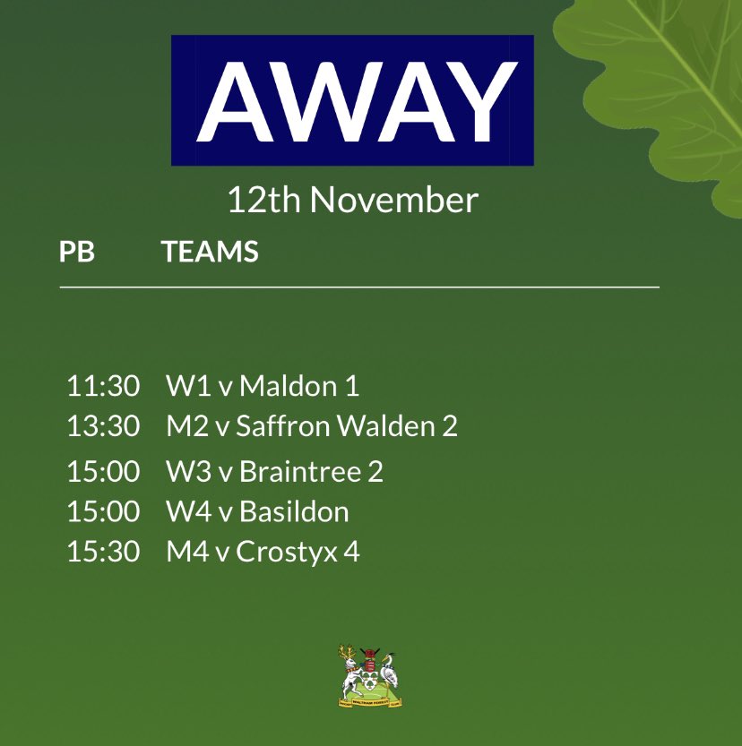 WalthamForestHC's tweet photo. This weekend’s fixtures. Plenty of home games to get behind 🏑 #WFHC #Hockey https://t.co/NDKUqH6MKp