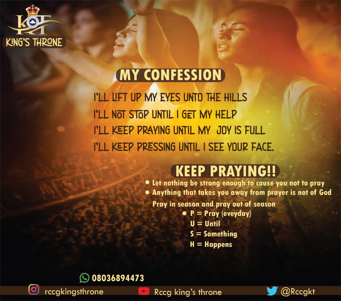 Rccgkt's tweet photo. Today's confession https://t.co/yOnoUGx501