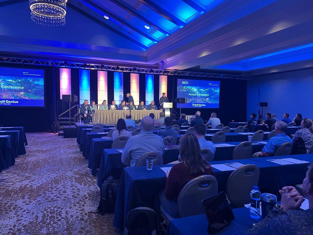 IAGA_Golf's tweet photo. The IAGA annual meeting is underway on day three! We will be announcing our new board of directors shortly. Stay tuned for updates. 

#iaga22 https://t.co/20bAQFoMjW
