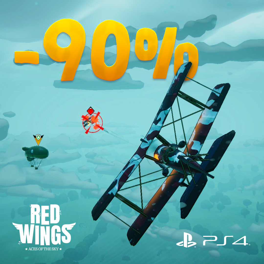 RedWingsTheGame's tweet photo. Get Red Wings: Aces of the Sky 90% off on #PlayStation now and start your engines! Sale ends on Nov. 28 👉 https://t.co/bwmU7cZYyS 

#IndieGame #ArcadeGame #Gaming https://t.co/ZzcGSb2yPy