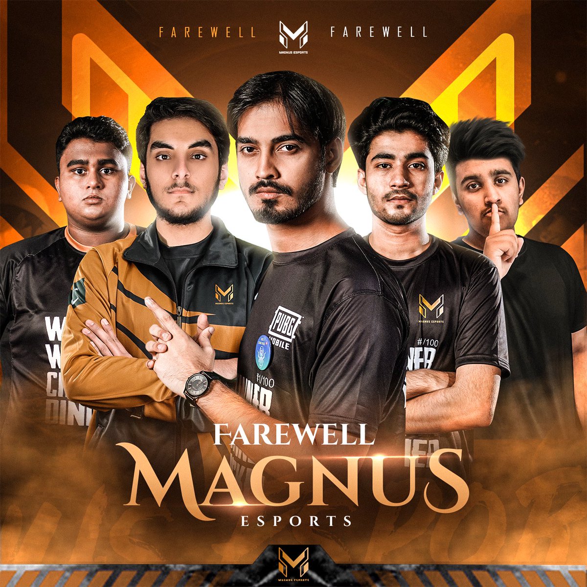 Magnusesports2's tweet photo. A journey short! but to be remembered. It’s time we part ways. From defeating the mights in PMPL to fighting giants in SA, we were all in together.

We wish them best of luck for their future endeavours https://t.co/2pIEJ0gNgX