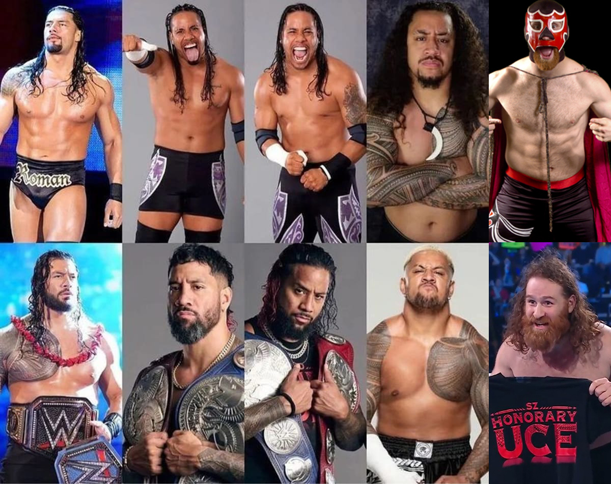 wrestlelamia's tweet photo. The Bloodline have come a long away. From juicy to UCEY https://t.co/yx6e4UEfw1
