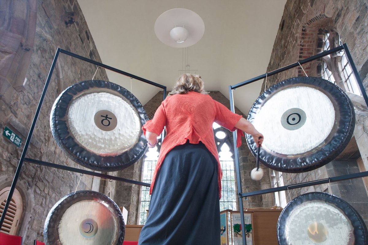 JohannaSound's tweet photo. Tomorrow night, lets share something really quite special - Planetary Gongs in the Planetarium - at @GNM_Hancock as part of the @BeingHumanFest #BeingHuman2022 @timeoutnewcastle @ahrcpress https://t.co/vqAFkyEh8j