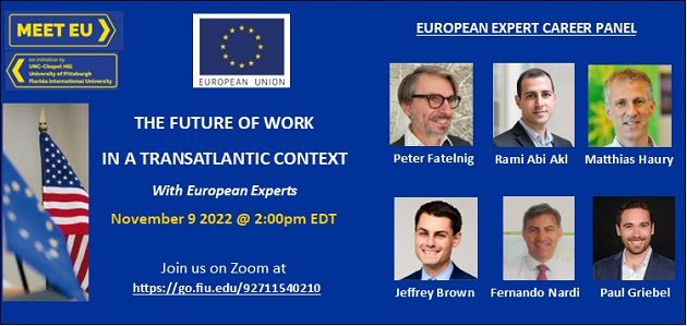 MEUCEFIU's tweet photo. Our #MEETEU 🇪🇺 Expert Career Panel @MEUCEFIU @UNCEurope @esc_pitt w/ @PeterFatelnig @EUintheUS @franceintheus @FranceScience @MPFNeuro @jeffreybrown438 @IBMpolicy @fnardi @warredoc @UniStraPg is @ 2 PM EST today. You can still RSVP ✍️ https://t.co/VHwqRdn90I https://t.co/DTYogONOWo